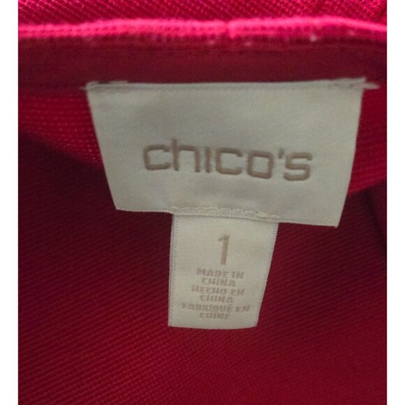 CHICO'S red trench coat size 1 US M - Picture 5 of 7